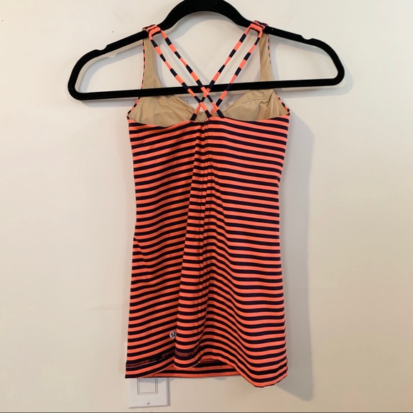 LULULEMON Free To Be Striped Cross Tank Top - Picture 7 of 11